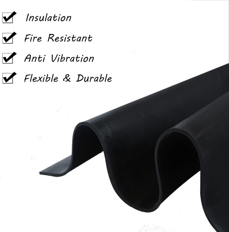 ZERITO Neoprene Rubber Strips Roll,1" Wide × 10' Long by 1/8"(.125)" Thick, Easy Cut Solid Neoprene Rubber Sheet for DIY Gaskets, Pads, Seals, Crafts, Flooring,Weather Stripping, Anti-Slip,Leveling - Image 5